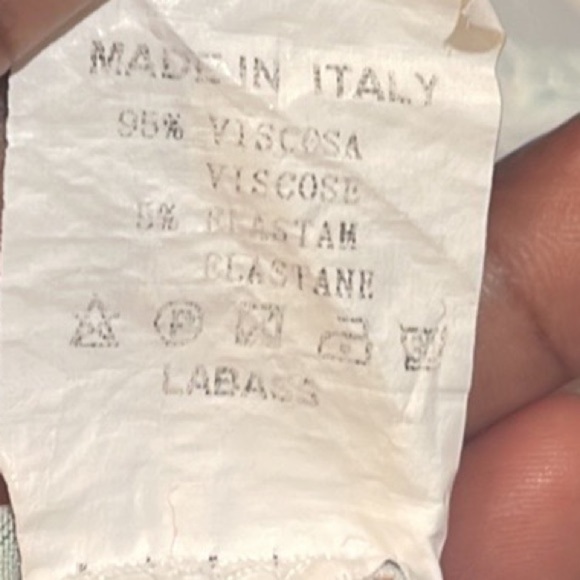 PLUS SIZE LA BASS  GREEN/MULTI PATTERNED JERSEY LONG A-LINE DRESS size 22/24 - Picture 8 of 8